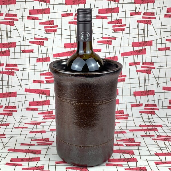 Bendigo Pottery Wine Cooler / Australian Made Stoneware / Studio Pottery / Keeps wine chilled