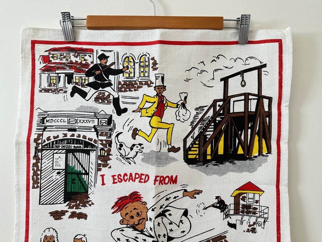 Australian Old Dubbo Gaol Souvenir Tea Towel / Made in Hong Etsy