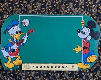 ヴィンテージ ディズニー ミッキーマウス ドナルドダック 黒板
