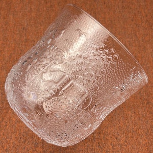 Oiva Toikka Flora Vintage Big Clear Glass Bowl by Nuutajärvi