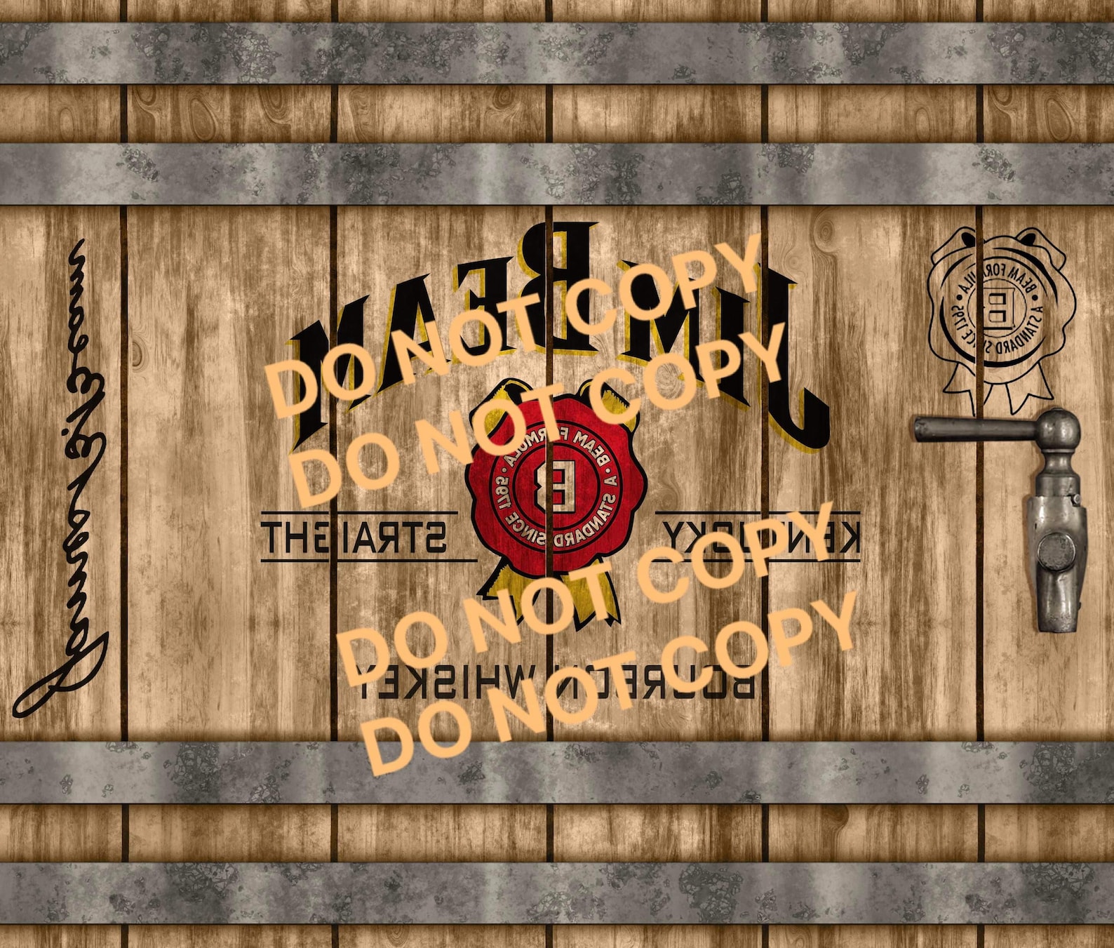 Jim Beam Tumbler Wrap Digital Download - Etsy