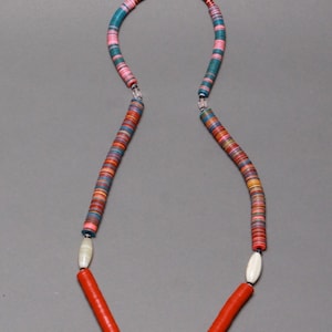 Beaded African Necklace for Men, Mens Jewelry, Tribal necklace, Ethnic necklace, Mens necklace, African beaded necklace, Handmade in Ghana