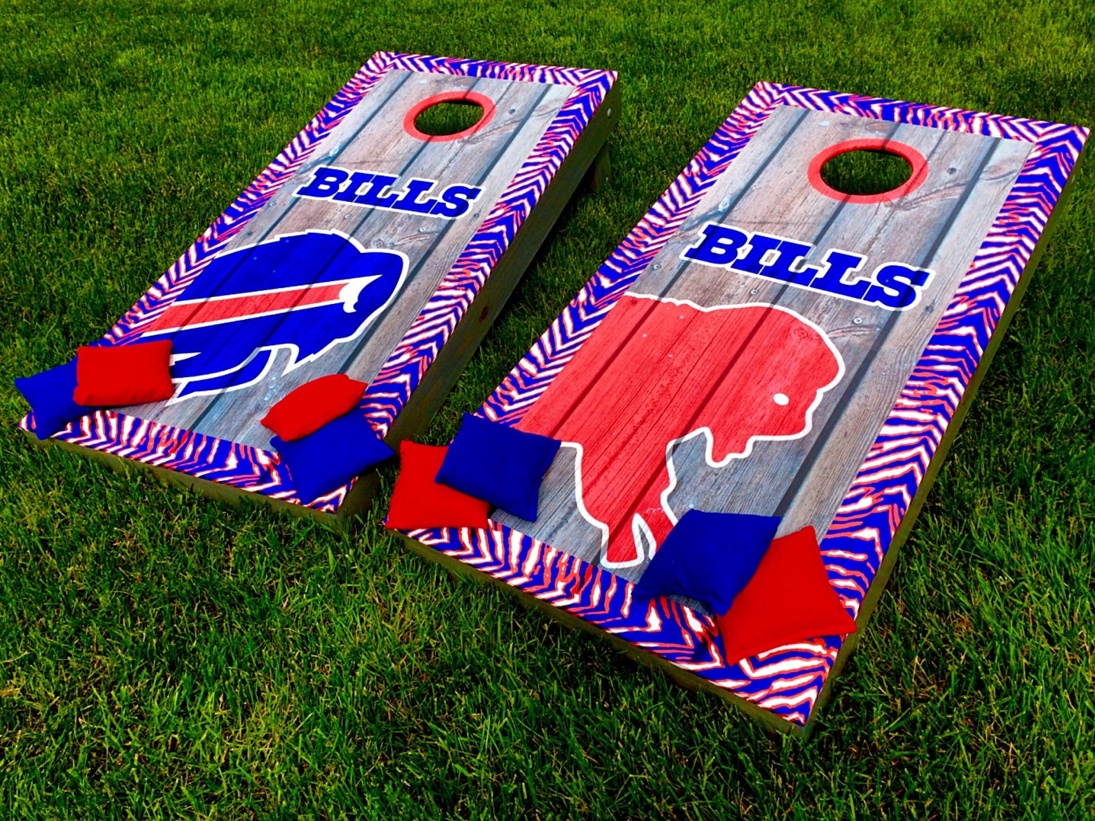 Buffalo Bills Cornhole Zubaz Wrap Design Digital File Png Etsy
