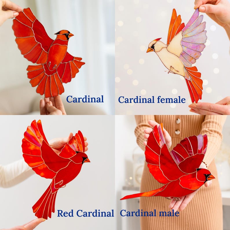 Wanddekoration aus Buntglas mit Eisvogelmotiv, handgefertigter Wandbehang, naturinspirierter Sonnenfänger, Geschenk für Vogelbeobachter, individuelle Vogelskulptur Bild 9