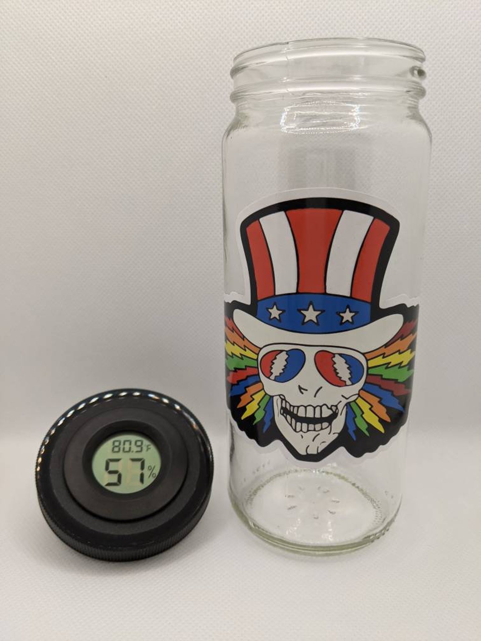 16oz Stashjar Glass StashJar Herb jar weed stash jar Etsy