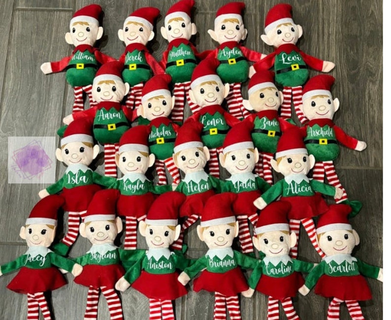 Personalized Plush Elf Stocking Stuffer Christmas Gift Custom With Name ...