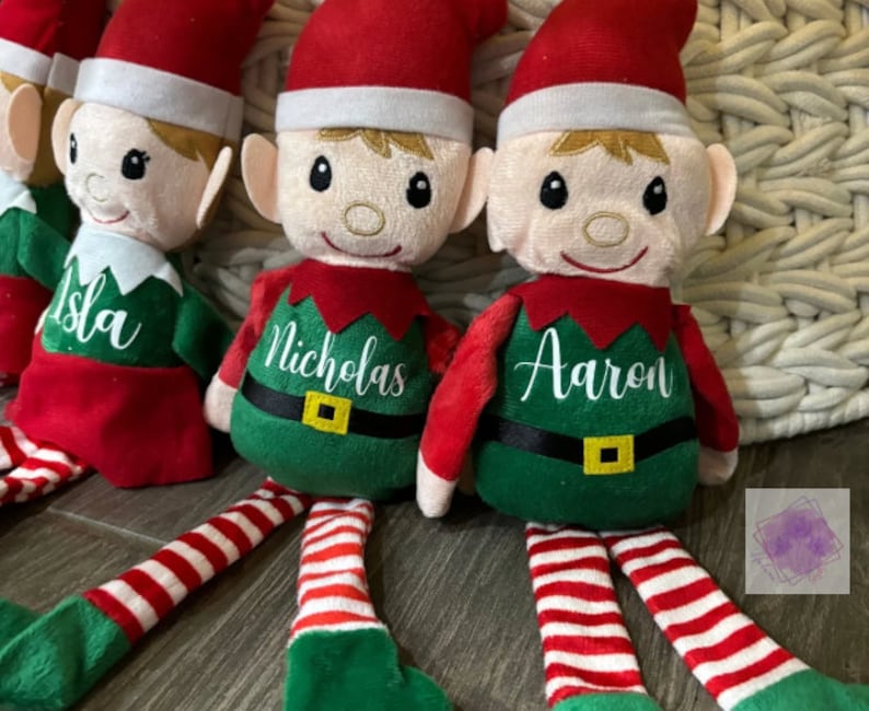 Personalized Plush Elf Stocking Stuffer Christmas Gift Custom With Name ...