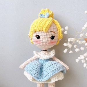 Amigurumi Cinder Princess,Amigurumi Princess doll,Crochet Princess doll,handmade dolls,princess,Princess doll,handmade princess doll