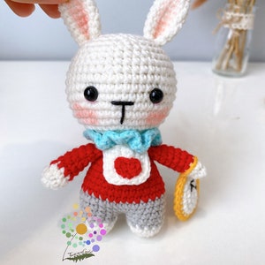 White Rabbit,Alice in Wonderland, Amigurumi Princess doll,Crochet Princess doll,handmade dolls,handmade princess doll