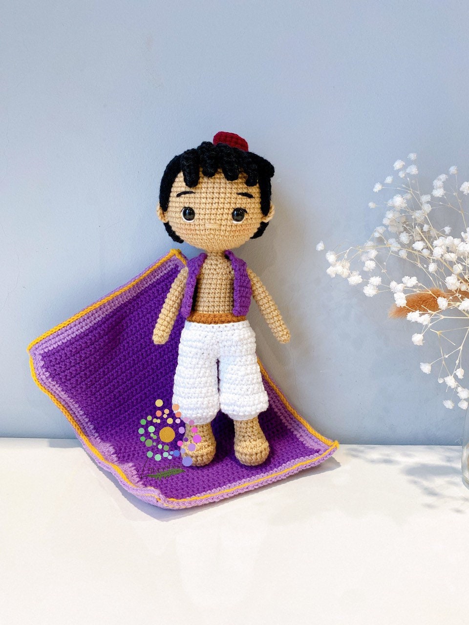 Aladdin Amigurumi Doll,crochet Doll,handmade Dolls,handmade Doll