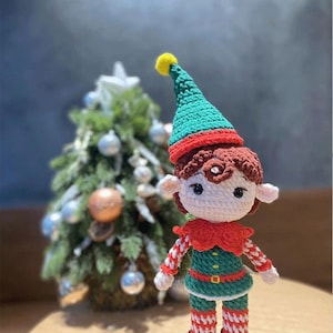 Schema amigurumi bambola all'uncinetto per Noelf PDF in inglese (termini USA)