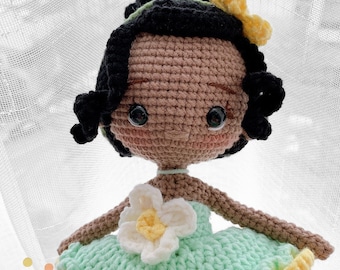 Frog Princess, Princess Dolls,Amigurumi Princess doll,Crochet Princess doll,handmade dolls,handmade princess doll