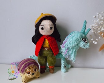 Raya Princess,Tuktuk,Sisu Dragon,Princess Dolls,Amigurumi Princess doll,Crochet Princess doll,handmade dolls,handmade princess doll