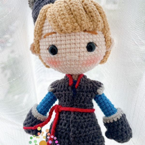 Amigurumi Kristoff doll,Crochet Kristoff doll,handmade dolls,handmade kristoff doll