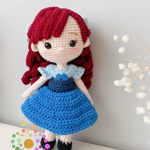 Mermaid Princess, Princess Dolls,Amigurumi Princess doll,Crochet Princess doll,handmade dolls,handmade princess doll
