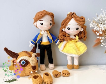 Amigurumi Human Beast doll,Crochet Beast doll,handmade dolls,handmade beast doll