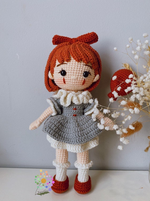 engel toernooi de sneeuw Penny Doll Amigurumi pop gehaakte pop handgemaakte poppen - Etsy België