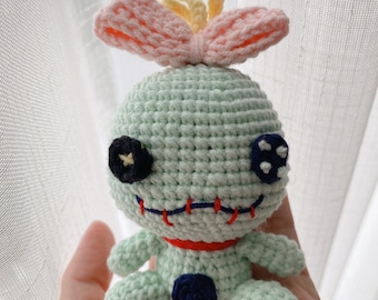 Scrump,Muñeca amigurumi,Muñeca de crochet,Muñecas hechas a mano,hecho a mano
