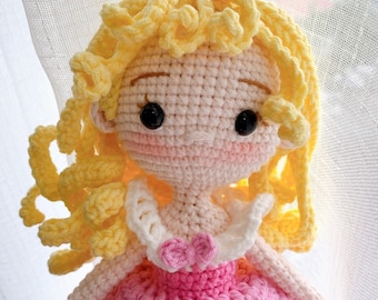 Sleeping Princess, Princess Dolls,Amigurumi Princess doll,Crochet Princess doll,handmade dolls,handmade princess doll
