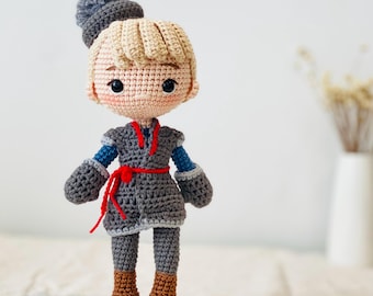 Amigurumi Kristoff puppe,Häkeln Kristoff puppe,handgemachte puppen,kristoff häkeln