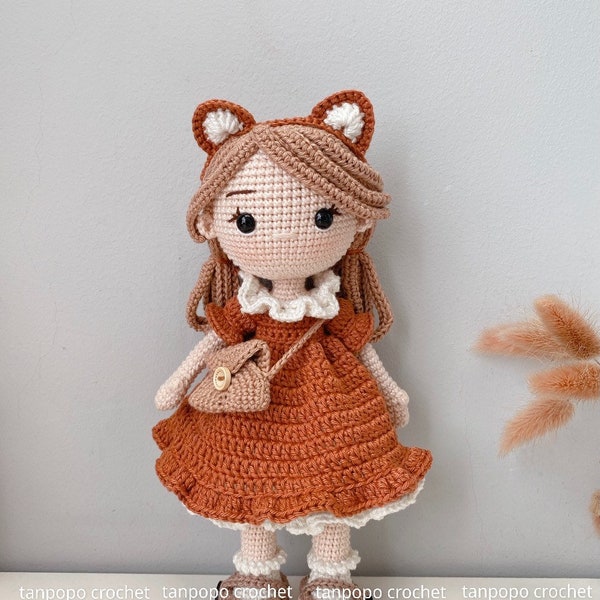 Amigurumi Mia doll,Amigurumi doll,Crochet doll,handmade dolls