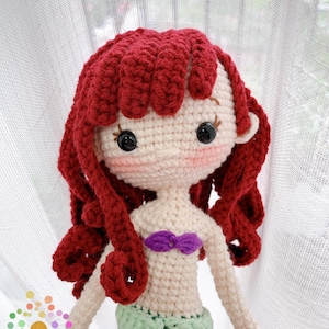 Mermaid Princess, Princess Dolls,Amigurumi Princess doll,Crochet Princess doll,handmade dolls,handmade princess doll