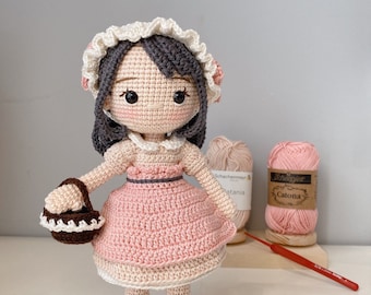 Muñeca Zoey amigurumi, Muñeca amigurumi, Muñeca de crochet, Muñecas hechas a mano