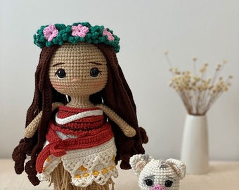 Princesa del océano, Muñecas princesa, Muñeca princesa amigurumi, Muñeca princesa de crochet, Muñecas hechas a mano, Muñeca princesa hecha a mano
