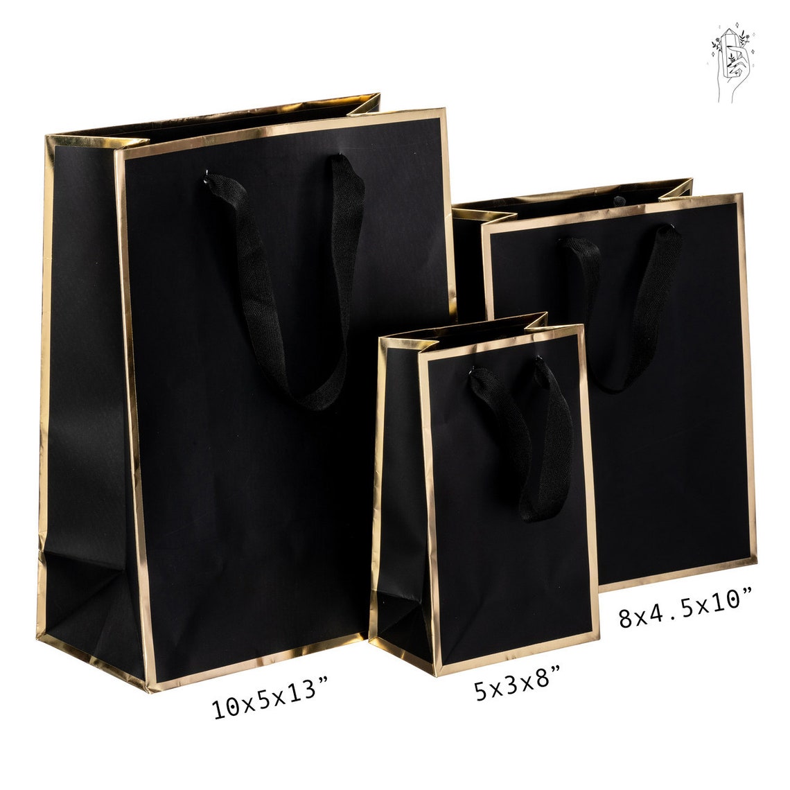 Personalized White With Gold Trim Bags Bridesmaids and Etsy