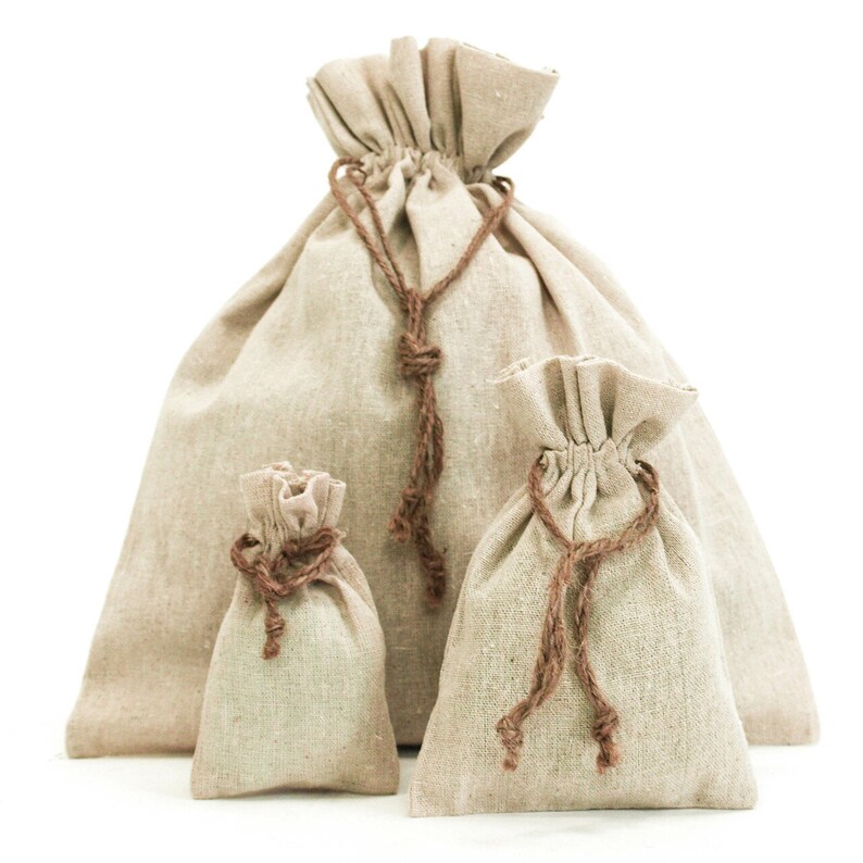 Sachet With String 12pc Linen Sachet Bag/linen Bag/premium Made Organic Bags/reusable Bag ...