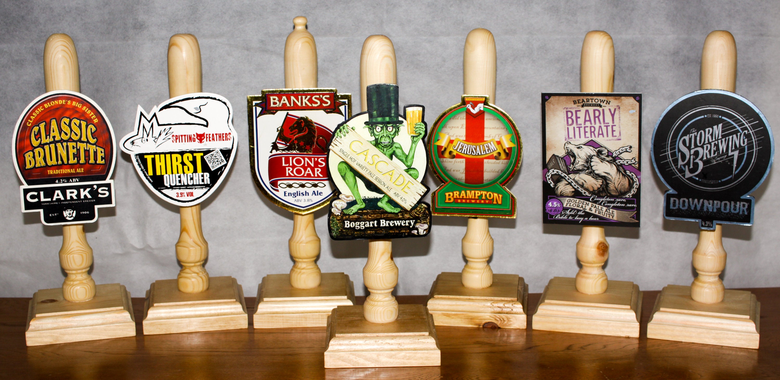 Home Bar Beer pump handle Man Cave Includes brewery clips & Etsy