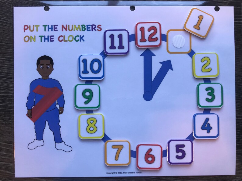 Learning to Tell Time, Clock, Early Learning, Preschool, Interactive