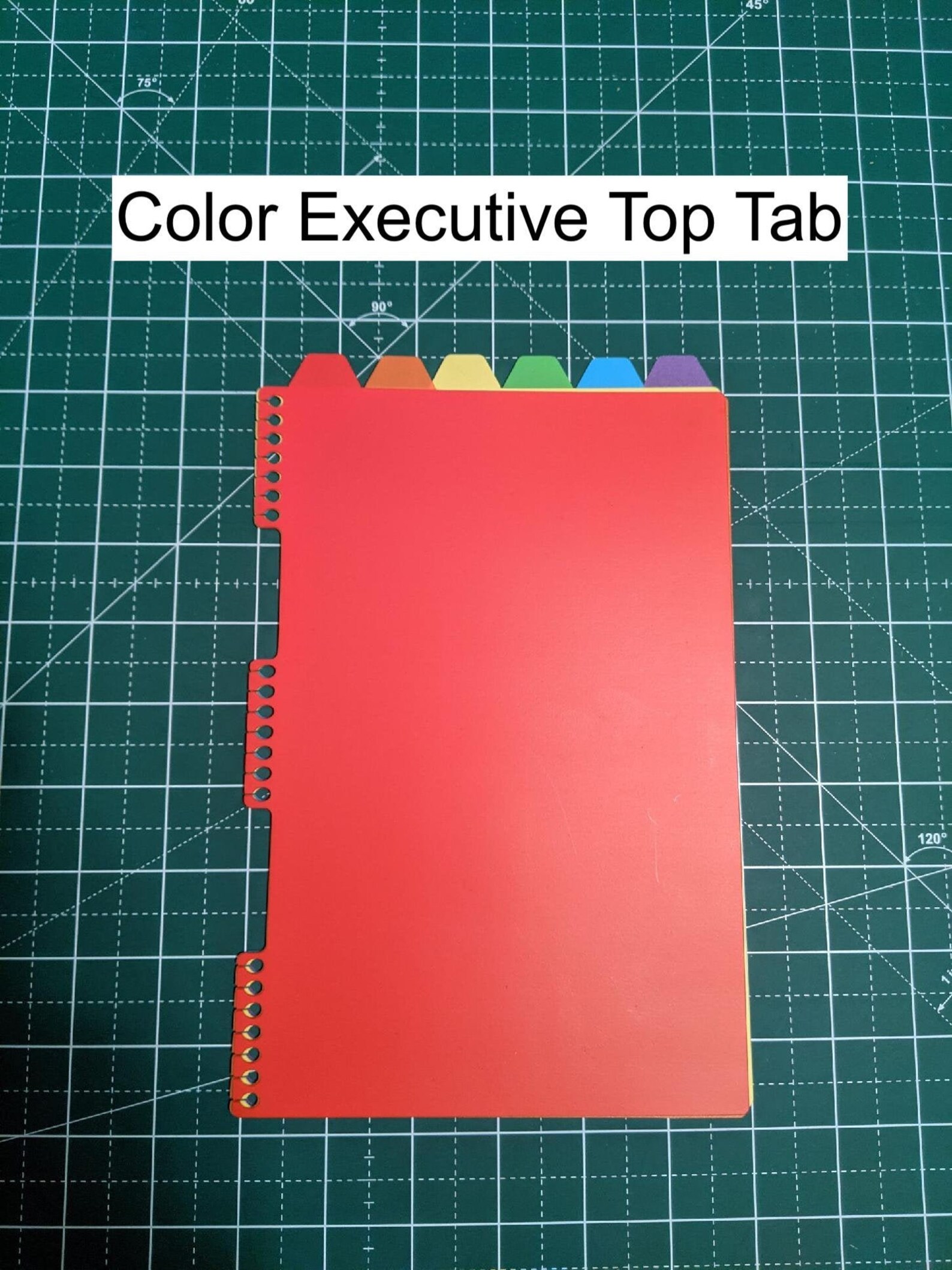 Color Executive Top Tab Dividers for Rocketbook Etsy