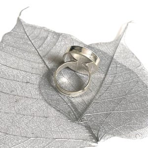 Belleek Shamrock Broken China Jewelry Ring handgemaakt van Iers porselein en sterlingzilver, klavertje vier sieraden verjaardagscadeau voor haar afbeelding 4