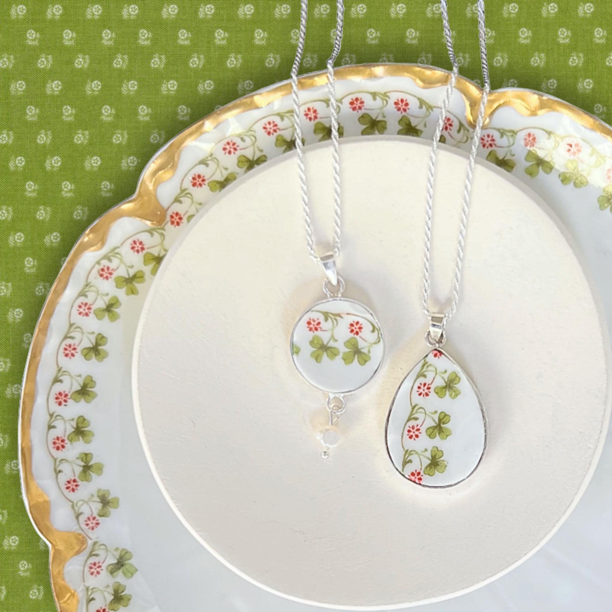 Bidon Céramique Italien Vert - Forme Ovale - Déco Vintage - Made In Italy