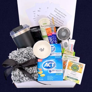 Cancer Care Package for Men, Chemo Gifts for Him, Self Care Gift Box, Sending a Hug in a Box, Thinking of You Get Well Soon Gift Basket
