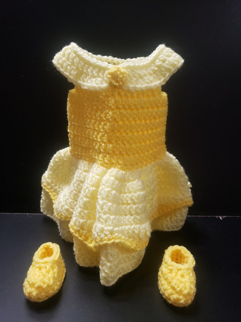 Belle crochet dress with booties