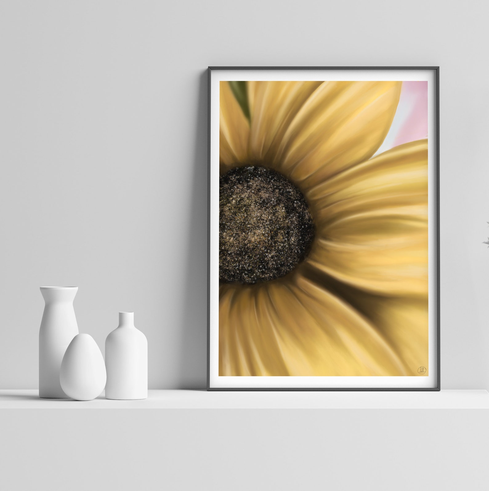 Yellow Flower Printable Wall Art Print Spring Wall Art Etsy