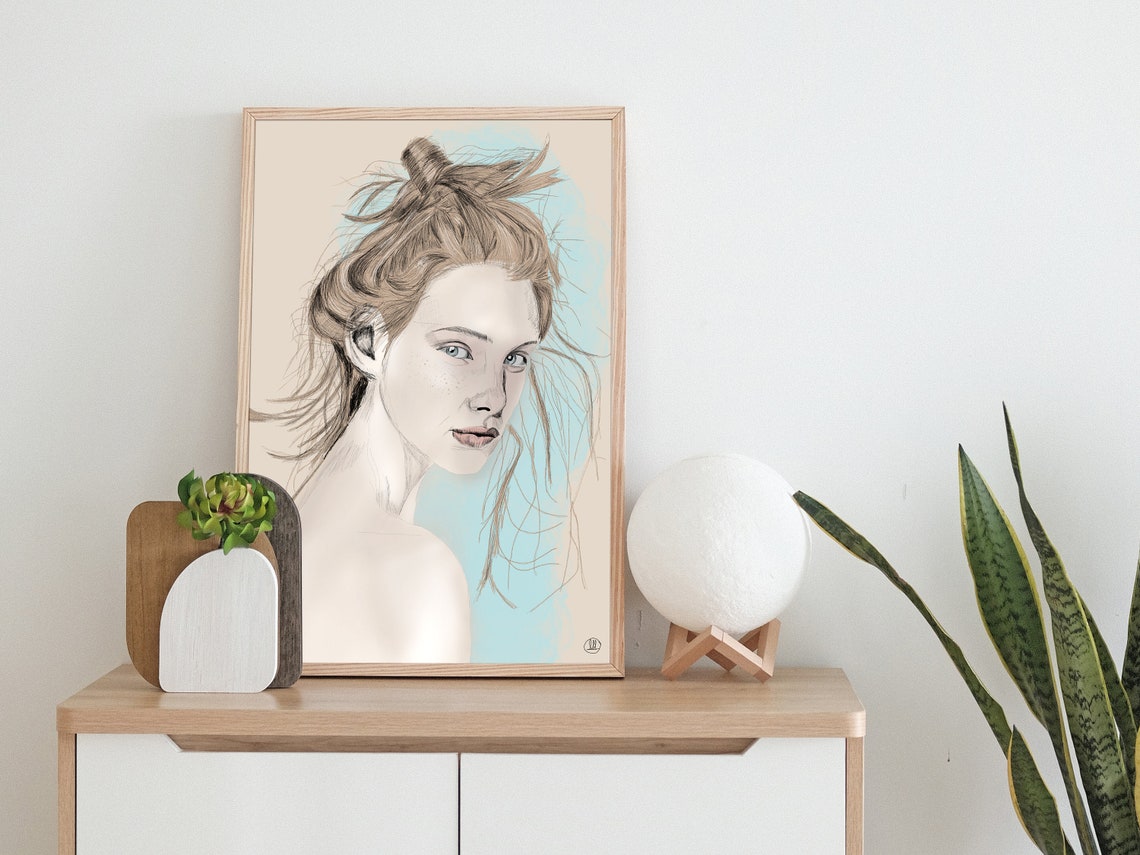 Feminine Wall Art Woman Printable Wall Art Girl Art Print - Etsy