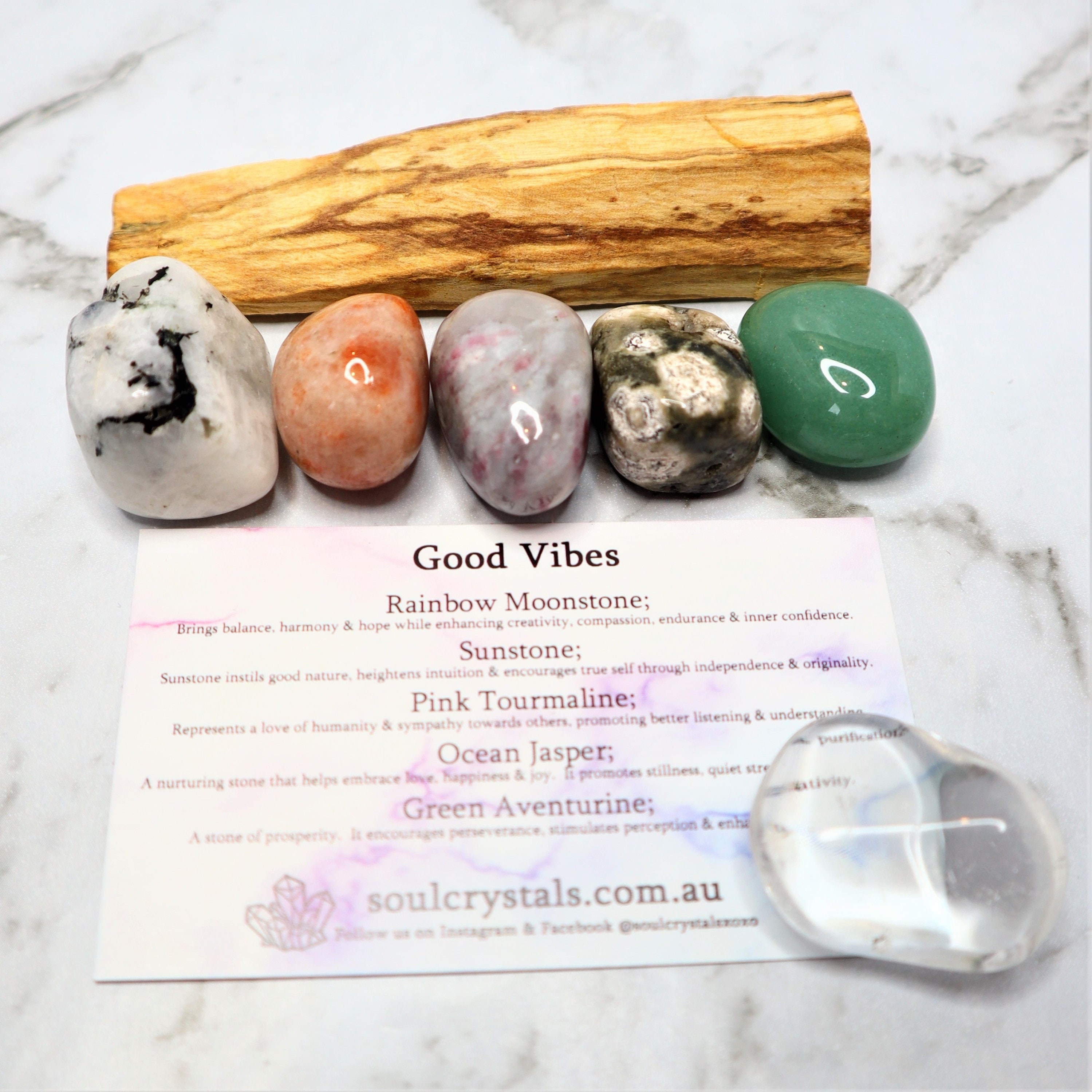 Good Vibes Crystal Set Etsy