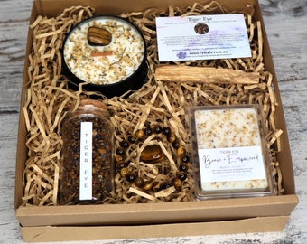 Brave + Empowered Tiger Eye Gift Box | Confidence, Courage & Inner Strength