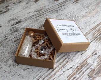 Harmony + Balance Chip Gift Box | Clear Quartz | Clarity, Amplification & Divine Alignment