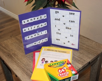 File Folder Game - Site Words 1 - Kindergarten Preschool PreK Autism Special Ed