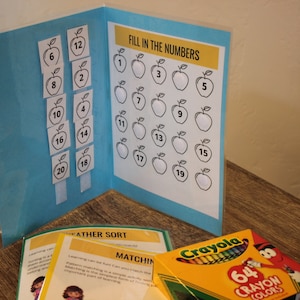 File Folder Game - Skip Counting - Kindergarten Preschool PreK Autism Special Education