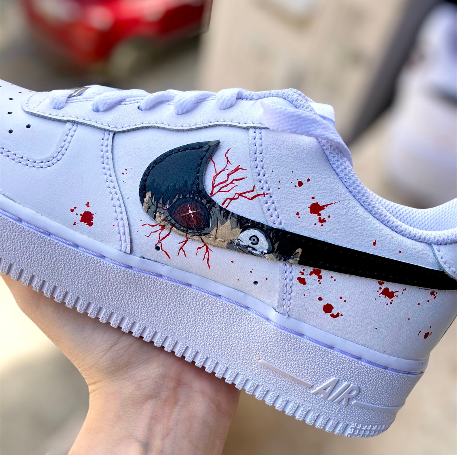 Nike Air Force 1 Tokyo Ghoul custom anime manga shoes | Etsy