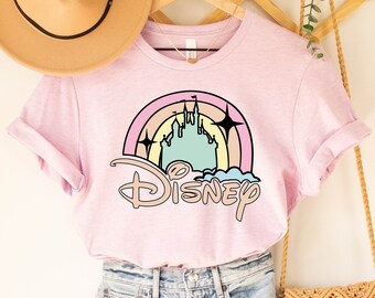 Disney Vibes Shirt, Rainbow Disney Shirt, Disney Retro Shirt, Disney Castle Shirt , Disney Vacation Tee, Women Disney Shir-Kids Disney Shirt
