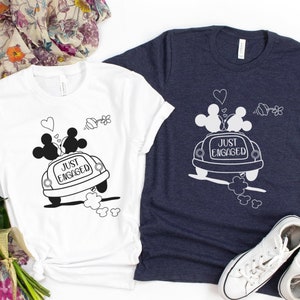 Just Engaged Shirts, Honeymoon Shirts, Disney Couples Shirts, Engagement Gift, Bride and Groom Gift, Disney Couple Shirt, Bachelorette Party