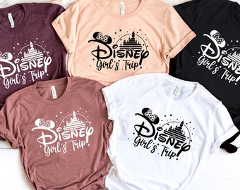 Personalized Disney Girls Trip Shirt, Girls Vacation Tee for Magical Adventures, Matching Disney Family or Group Shirts, Disneyland Souvenir