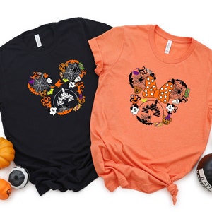 Disney Halloween Couple Shirt, Halloween T-Shirt, Coplue Halloween Shirts, Disney Halloween Shirts, Disney Couple T-shirts, Halloween Couple