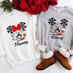 Disney Christmas Sweatshirt, Family Christmas Sweatshirt, Custom Name Christmas Sweatshirt, Christmas Family Sweatshirt, Disney Family Sweat